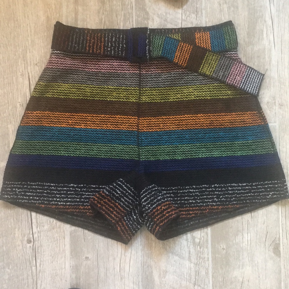 n/nicholas colorblock coloful shorts